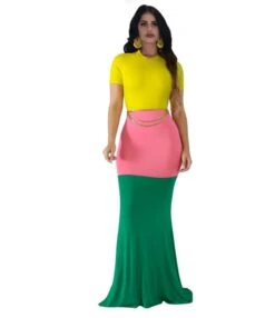 Fashion Colorblock Print Short Sleeve Slim Bag Hip T Shirt Dress Wholesale Maxi Dresses SDN533584 -DivaLook Shop b86f4ee3 dc5a 4e47 a5ec e76996e7a526 db83d0e577864ecc3d9248814ad31c60