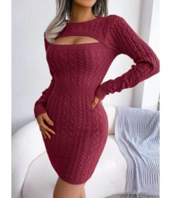 Sexy Cutout Twist Sweater Knitted Dresses Long Sleeve Bodycon Solid Color Wholesale Dresses SDN561559 16 Sexy Cutout Twist Sweater Knitted Dresses Long Sleeve Bodycon Solid Color Wholesale Dresses SDN561559 -DivaLook Shop c1af1337 5525 40e4 ad71 74c589fcc9ac 7c08d73b5eb2fb45ee74739e12af54ee