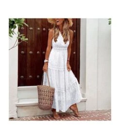 Polka Dot Print Lace Stiching V-Neck Chiffon Slip Swing Dress Sexy Sundresses Trendy Wholesale Maxi Dresses SD531742 -DivaLook Shop c7039339 2289 4cc0 b31e 3352b49c3389 92c7f95eb42b944a4a73e88749a659cf