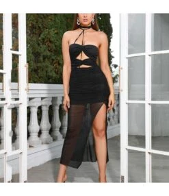 Backless Perspective High Slit Mesh Stitching Hollow Sexy Dress Wholesale Dresses SDV463914 -DivaLook Shop c9b975a2 7a77 4422 bf03 511e5c26cf92 6d2c8c1d15e0f8925016c2c07c5bd343