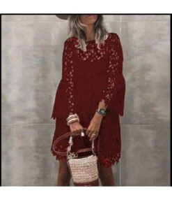 Solid Color Round Neck Flare Sleeve Lace Dress Wholesale Dresses SDN534661 -DivaLook Shop d1f13d5b 888d 4987 ba63 1d197aebeefd 7f7f173687867e805123ccf5f33ec259