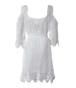 Sexy Off-Shoulder Sling Lace Mini Dress Hollow Lace-Up Solid Color Wholesale Dresses SDN561715 -DivaLook Shop e4ff3afe 3851 48c8 8e11 37898c38eaed 7f061aa0296667772dce1cb9adb8a95e