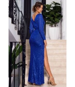Sexy V-Neck Sequin Hollow Long-Sleeve Evening Dress Wholesale Maxi Dresses SDN53821325 -DivaLook Shop e6da1686 a372 47be a5a8 275f9da624d0 1b9cc5e99e6f412a18df669b2c8947ad