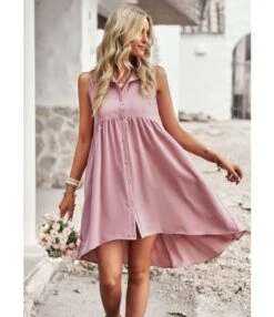 Sleeveless Solid Color Lapel Irregular Hem Tank Dress Wholesale Dresses SDN539519 -DivaLook Shop ecd6da38 fa9b 4971 9d86 611065b770b2 b144fd66c776024e21a1aec917a84bbc