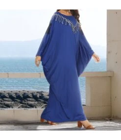 Tassel Bat Sleeves Wholesale Blue Dress SD160466 -DivaLook Shop edbfc900 515d 4e5f 9732 b326ed113716 E544FA33593772B9A1140A1F2C6B61C1