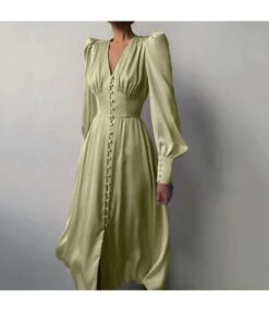 V Neck Nipped Waist Vintage Midi Satin Dress Wholesale Dresses SDN536436 -DivaLook Shop ede26d0b 8c14 4716 be17 79f0122f9217 O1CN01psgtUD2GztkqHzAbY 2212501819087 0 cib