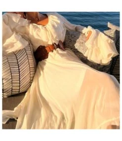 Chiffon Fashion Loose V-Neck Wood Ears Maxi Dress Wholesale Dresses SDV463983 -DivaLook Shop ee981f30 13f3 49fe 89af 8d7a97cf1674 aee2ac49e1e23fba6b349b608ec7b6db