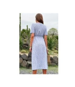 Sexy V Neck Floral Dress Short Sleeve Slit Shirt Wholesale Dresses SDN561308 -DivaLook Shop ef0596fc 50f7 4ff5 9a63 d0420cb0e047 d9467d880a880c9aeb82af0a7ef977a3