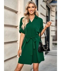 Solid Color Lapel Half Sleeve Casual Shirtdress Wholesale Shirt Dresses SDN539975 -DivaLook Shop f626098c 1040 46d4 82a8 6b0cb895b768 67c3113567831c262ab6799a27c96de6