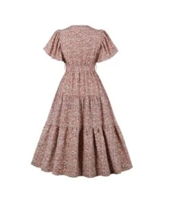 Tie-Up Short Sleeve Elegant Floral Print Smocked Dress Wholesale Dresses SDN535474 -DivaLook Shop f97f949a f097 4e9d 9372 3cc13d9edbc1 7eb8f5153e2ef451e8fe80c91421a4be