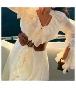 Chiffon Fashion Loose V-Neck Wood Ears Maxi Dress Wholesale Dresses SDV463983 -DivaLook Shop fba478da d014 4738 bc1f 9c8a6c4ae2dc e052215d0291c8b8482b437d434ba0d1