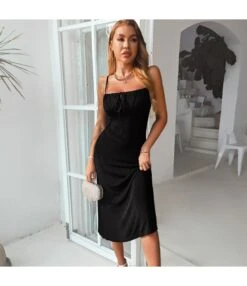 Sexy Suspender Midi Dress Solid Color Backless Slim Lace Up Wholesale Dresses SDN560291 -DivaLook Shop fbbb1698 6a55 4121 9018 eb4125027dd8 28210df4123991a84d783df39c90e5ef