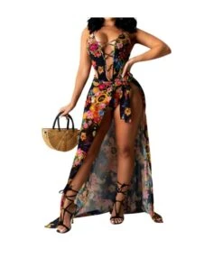 2 Pieces Floral Deep V Neckline Mesh Irregular See-Through Wholesale Women Dresses SO180709 -DivaLook Shop fe8eb48b 0b73 4650 930e e613f0860958 0391E5640C9EBBCA2175F1DC49709709