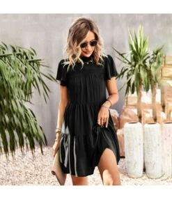Elegant Puff Sleeve High Waist Smocked Dress Wholesale Dresses SDN539510 -DivaLook Shop ff50146a 9c9d 4e6c b1f9 e242867d9ea6 228a2ab63f42405ee660547c7472ab57