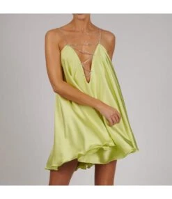 Solid Color Rhinestone Chain Sundresses Sling V-Neck Open Back Satin Dress Party Sexy Wholesale Mini Dresses SDN532986 -DivaLook Shop ffdee827 1d5f 4667 a8fe a6fcff2d0677 045a9c641be90d7aee8d7d99cd23917f