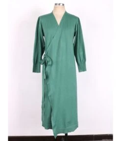 Side Tie Split Plain Knitting Dress -DivaLook Shop img 3522