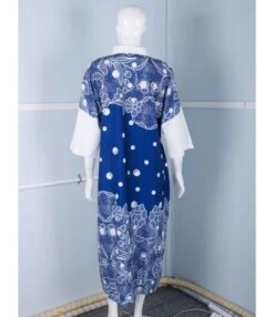 Stitching Print With Floral Shirt Cardigan Sunscreen Long Short-Sleeved Dress In 2 Way SD150031 -DivaLook Shop sd150031 3