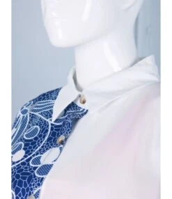 Stitching Print With Floral Shirt Cardigan Sunscreen Long Short-Sleeved Dress In 2 Way SD150031 -DivaLook Shop sd150031 4