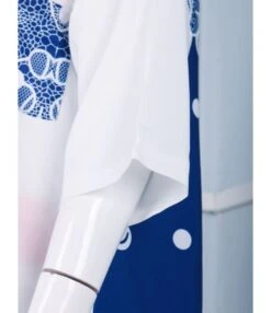 Stitching Print With Floral Shirt Cardigan Sunscreen Long Short-Sleeved Dress In 2 Way SD150031 -DivaLook Shop sd150031 5